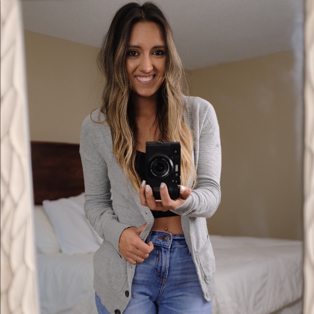 Grey cardigan